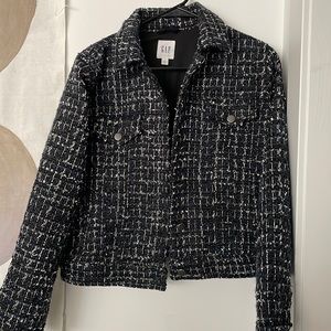NWOT cropped tweed jacket